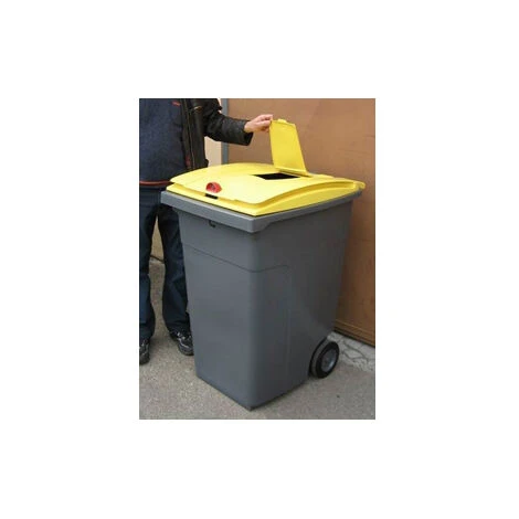 RAYONNAGE DIRECT Poubelle 120 Litres Pour Le Tri Du Verre - Poubelle Verte - 210039V – Image 4