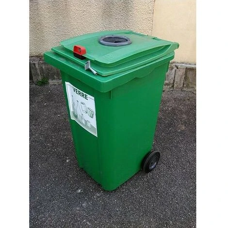 RAYONNAGE DIRECT Conteneur 140 Litres Pour Le Tri Des Emballages- Poubelle Jaune - 210040E