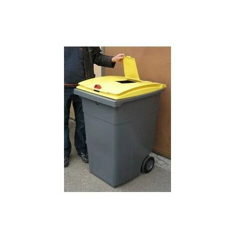RAYONNAGE DIRECT Conteneur 140 Litres Pour Le Tri Des Emballages- Poubelle Jaune - 210040E – Image 4