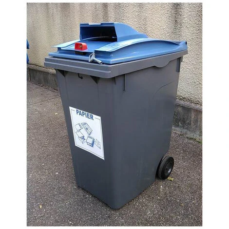 RAYONNAGE DIRECT Conteneur 240 Litres Pour Le Tri Du Verre - Poubelle Verte - 210041V – Image 3