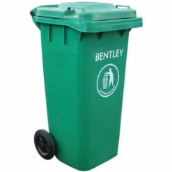Bac à Déchets RS PRO Vert En Plastique, 1070mm X 480mm X 560mm ( Prix Pour 1 )