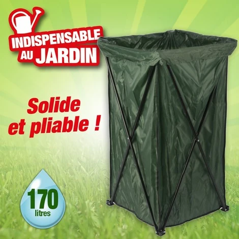 OUTIROR Poubelle De Jardin 45x45x88cm – Image 2
