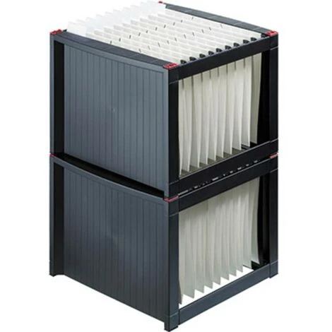 Helit Boîte Pour Dossiers Suspendus H6110092 H6110092 Noir, Rouge 1 Pc(s) – Image 2