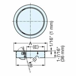 SUGATSUNE Trappe Ronde De Poubelle Pour Plan De Travail - Encastrement : Ø 147 Mm - Décor : Inox Brossé - Matériau : Inox 304 - Diamètre Extérieur : 170 Mm - Type : Pour Plan De Travail - Amortisseur : Avec - - Diamètre Extérieur : 170 Mm