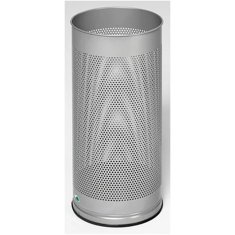 CERTEO Porte-parapluies, Hauteur 610 Mm - Tôle Perforée, Galvanisé - Gris Clair RAL 7035 - Coloris: Gris Clair RAL 7035 – Image 4