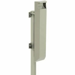 CERTEO Cendrier 3 L Pour Poteau - Sans Serrure - Gris Ciment - ARKEA | Rossignol - Ciment