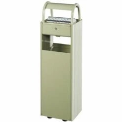 CERTEO Cendrier /corbeille Sur Pied - 6 L /30l - Gris Ciment - KOPA | Rossignol - Ciment