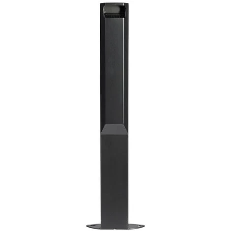 CERTEO Cendrier Sur Pied - 3 L - Sans Serrure - Gris Manganèse - BARELLA | Rossignol - Gris Foncé – Image 3