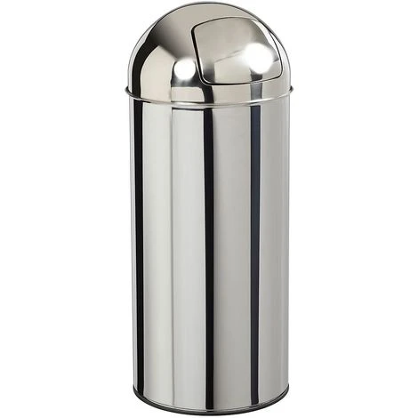 Poubelle à Trappe - 45 L - Inox - TUBAG | Rossignol - Argent
