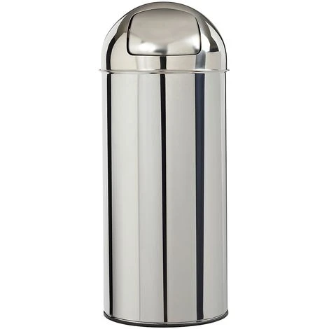 Poubelle à Trappe - 45 L - Inox - TUBAG | Rossignol - Argent – Image 2