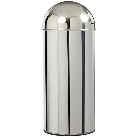 Poubelle à Trappe - 45 L - Inox - TUBAG | Rossignol - Argent – Image 3