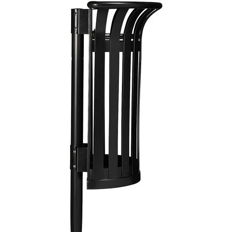 CERTEO Poubelle à Poser Ou à Fixer - Sans Cendrier - 50 L - Bois / Acier Vert Olive - TULIPE | Rossignol - Vert Olive – Image 3