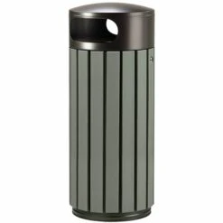 CERTEO Poubelle à Poser Ou à Fixer - 60 L - Gris Manganèse - COLLEC | Rossignol - Gris Foncé