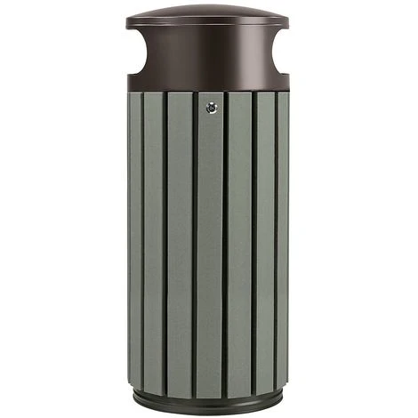 CERTEO Poubelle à Poser Ou à Fixer - 60 L - Gris Manganèse - COLLEC | Rossignol - Gris Foncé – Image 2
