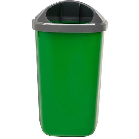 CERTEO Poubelle Murale - 50 L - Gris / Vert - XERIOS | Rossignol - Gris – Image 2