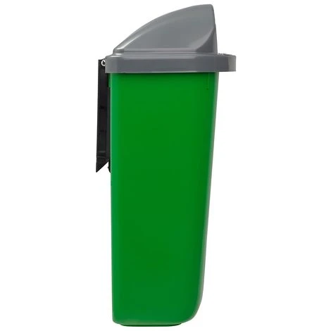 CERTEO Poubelle Murale - 50 L - Gris / Vert - XERIOS | Rossignol - Gris – Image 3