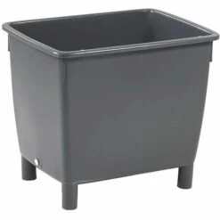 CERTEO Conteneur Rectangulaire - Conteneurs Pour Eau - Capacité 210 L, Noir - Coloris: Noir