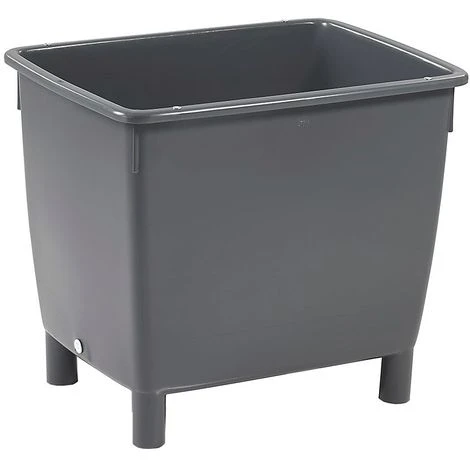 CERTEO Conteneur Rectangulaire - Conteneurs Pour Eau - Capacité 210 L, Noir - Coloris: Noir