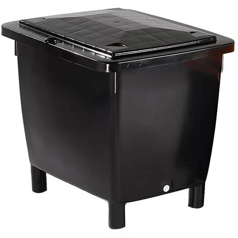 CERTEO Conteneur Rectangulaire - Conteneurs Pour Eau - Capacité 210 L, Noir - Coloris: Noir – Image 4