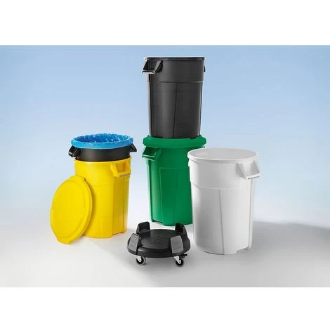 CERTEO Conteneur Multi-fonctions En Plastique - Capacité 120 L - Vert - Coloris Poubelle: Vert|Coloris Du Couvercle: Vert – Image 2