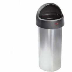 Rothopro Collecteur De Tri «METALLIC» Imitation Métal - Modèle KLASSIK Rond - Capacité 50 L - Coloris Poubelle: Métallisé