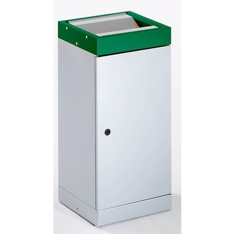 CERTEO Collecteur De Tri à Couvercle Basculant - Seul, Capacité 70 L - Coloris Couvercle Jaune / Aluminium - Col. Couvercle: Jaune |Col. Trappe: Aluminium – Image 5