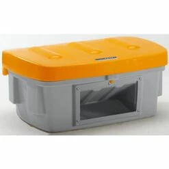 CERTEO EUROKRAFT Bac à Sel Et Bac Universel - 100 L, Avec Trappe D'accès - Couvercle Orange - Coloris Du Couvercle: Orange