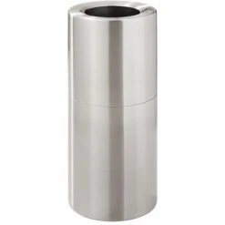 CERTEO Collecteur De Déchets Design, 45 L, Aluminium, Sans Seau Intérieur - Coloris Poubelle: Aluminium