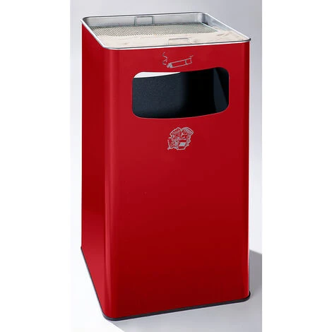 CERTEO Combiné Cendrier-poubelle Avec Cendrier à Remplir De Sable - H X L X P 755 X 430 X 430 Mm - Granite - Coloris Poubelle: Granit – Image 3