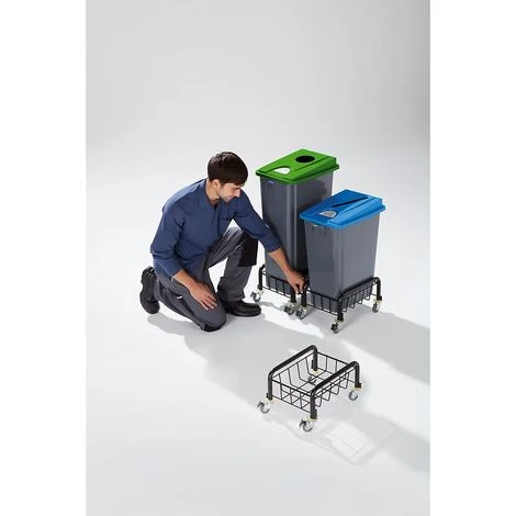 PROBBAX Collecteur De Tri En Plastique - Capacité 60 L - Sans Couvercle – Image 3