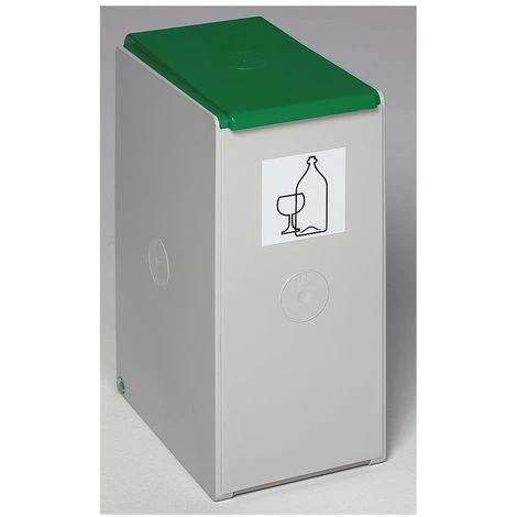 CERTEO Poubelle De Tri - Poubelle Seule - Pour 40 L, Largeur 250 Mm, Jaune Proche RAL 1003 - |Col. Du Couvercle: Jaune|RAL 1003 – Image 5