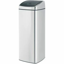 CERTEO Collecteur De Déchets Touch, Inox, Capacité 25 L, Brillant - Coloris Du Couvercle: Aspect Inox