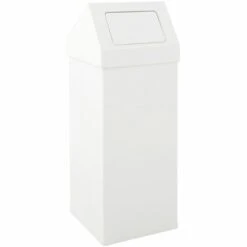 CERTEO Collecteur De Tri Avec Couvercle, Capacité 110 L, Blanc - Coloris Poubelle: Blanc