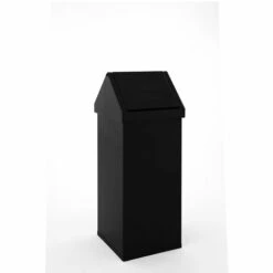 CERTEO Collecteur De Tri, Capacité 110 L, Noir - Coloris Poubelle: Noir|Coloris Du Couvercle: Noir