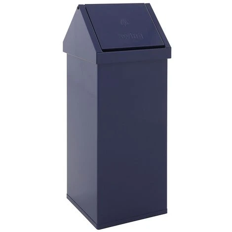 CERTEO Collecteur De Tri, Capacité 110 L, Noir - Coloris Poubelle: Noir|Coloris Du Couvercle: Noir – Image 4