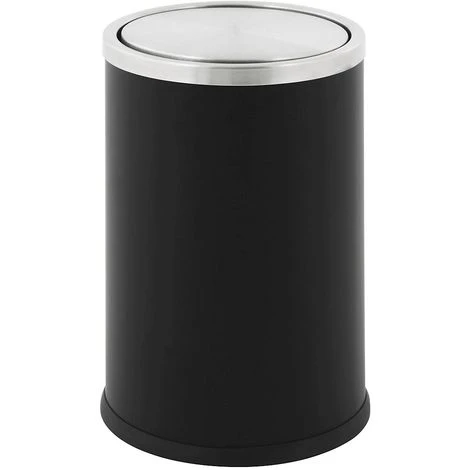 CERTEO Collecteur De Déchets, Couvercle Basculant, Capacité 10 L, Inox Mat - Coloris Poubelle: Acier Inoxydable – Image 3