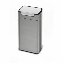 CERTEO Collecteur De Déchets Touch, Inox Mat, Capacité 30 L - Coloris Du Couvercle: Aspect Inox