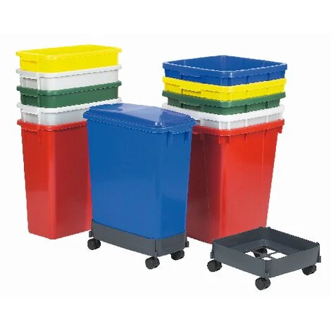 GRAF Poubelle De Tri Rectangulaire 60 Litres Verte Sans Couvercle – Image 2