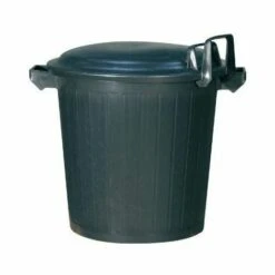 FINISH Poubelle Crochetable D'immeuble 50 L Noir