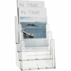 Helit H2352202 H2352202 Porte-brochures Transparent DIN A5 Vertical Nombre De Compartiments 4 1 Pc(s) (l X H X P) 165 X