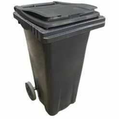 RAYONNAGE DIRECT Conteneur 120 Litres à Préhension Frontale - Couvercle Jaune Citron - 480 X 550 X 960 Mm - 210002GAGA/JC