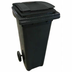 RAYONNAGE DIRECT Conteneur 140 Litres à Préhension Frontale - Couvercle Jaune Citron - 480 X 550 X 1065 Mm - 210003GAGA/JC