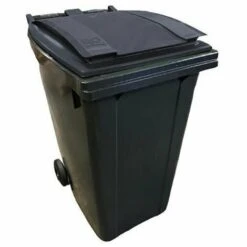 RAYONNAGE DIRECT Conteneur 360 Litres à Préhension Frontale - Couvercle Jaune Citron - 620 X 850 X 1095 Mm - 210006GAGA/JC