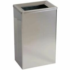 CERTEO Corbeille | Acier Inoxydable | Brillant | 25 Litres | 300x200x500 | Bob | 1 Pièce | Medial