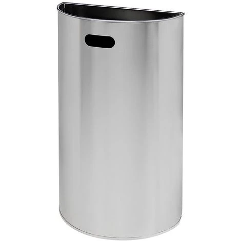 CERTEO Poubelle Murale | Acier Inoxydable | Brossé | 40 Litres | 395x163x644 | Miluna | 1 Pièce | Medial