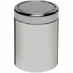Poubelle à Couvercle Basculant | Acier Inoxydable AISI 304 | Brillant | 7 Litres | 200x265 | Flip | 1 Pièce | Medial