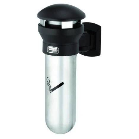 RUBBERMAID Cendrier Mural Infinity, Coloris Noir