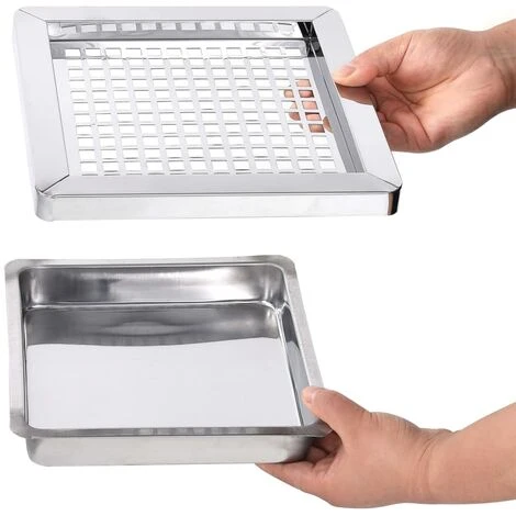 YOUTHUP Poubelle à Cendrier D'h?tel 36 L Acier Inoxydable - Argent – Image 2