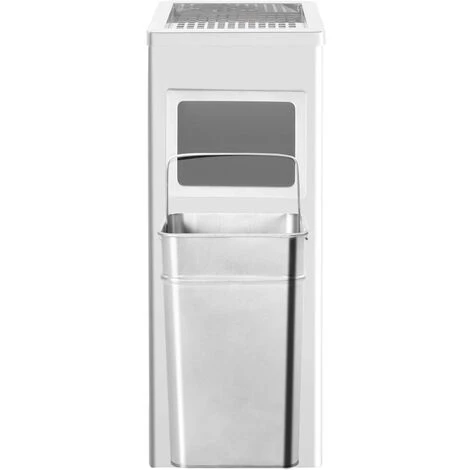 YOUTHUP Poubelle à Cendrier D'h?tel 36 L Acier Inoxydable - Argent – Image 4