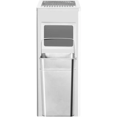 YOUTHUP Poubelle à Cendrier D'h?tel 36 L Acier Inoxydable - Argent – Image 5
